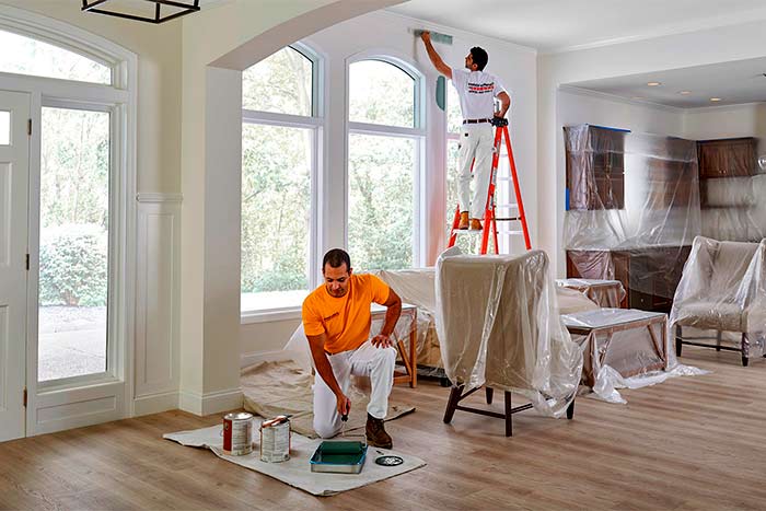 Cost for interior painting repair of room