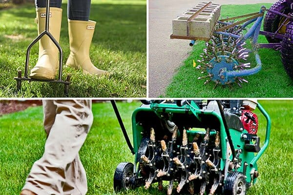 How d you aerate your lawn?