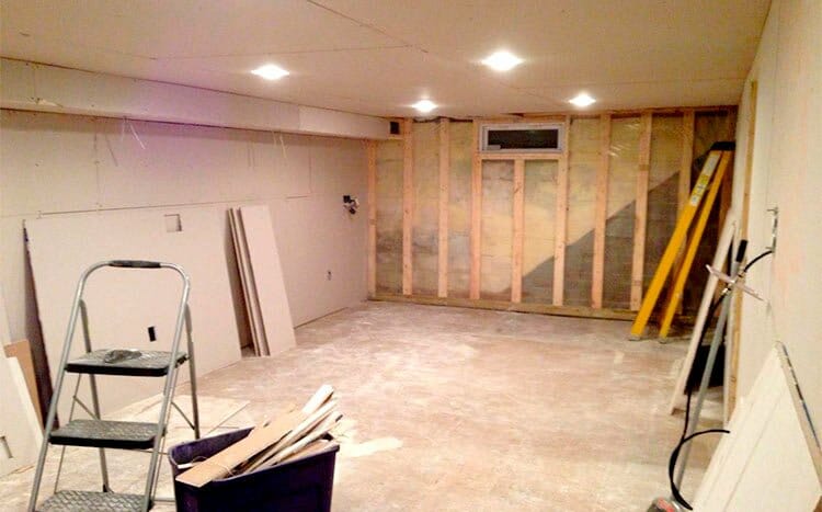 cost to drywall living room