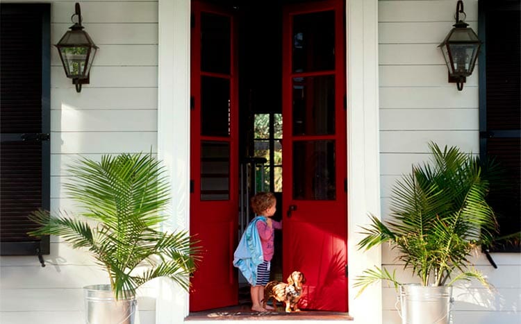Door and trim painting cost red door