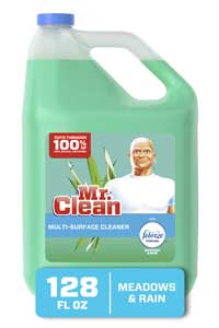 Mr. Clean Liquid All Purpose Cleaner, Meadows and Rain, 128 fl oz.