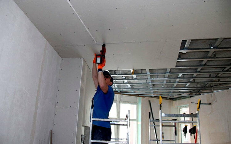 Price factors for drywalling a ceiling install drywall