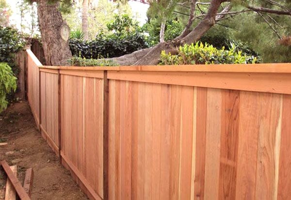 redwood fence