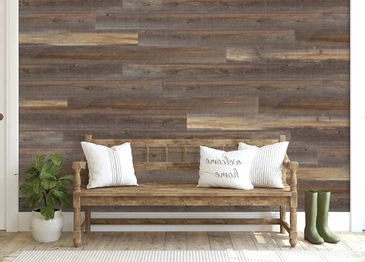 wood planks drywall alternative