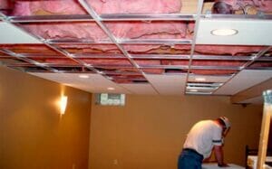 Cost to replace drop ceiling with drywall