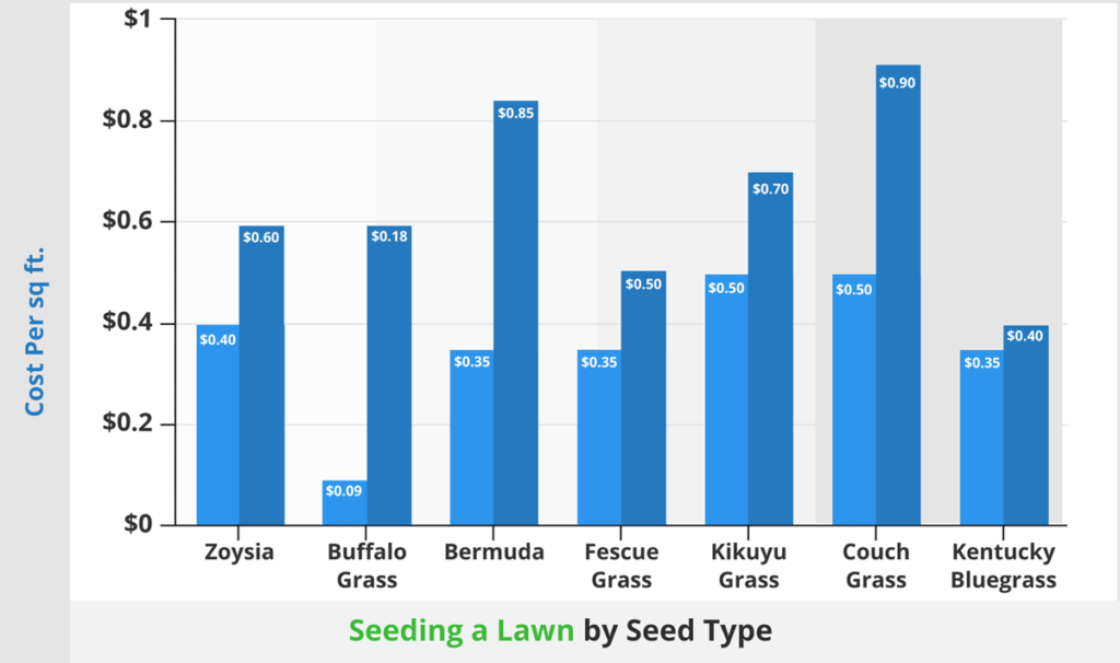 Seeding a lawn by seed type2