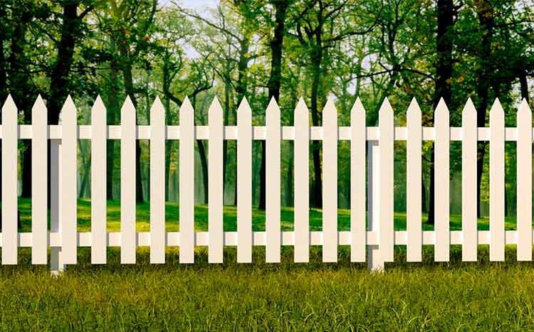 Can I put up a fence on my side of the property line white fence