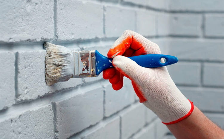 Choosing the right type of paint for brick walls white colour