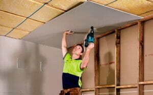 How to install and hang mold resistant drywall work in progress
