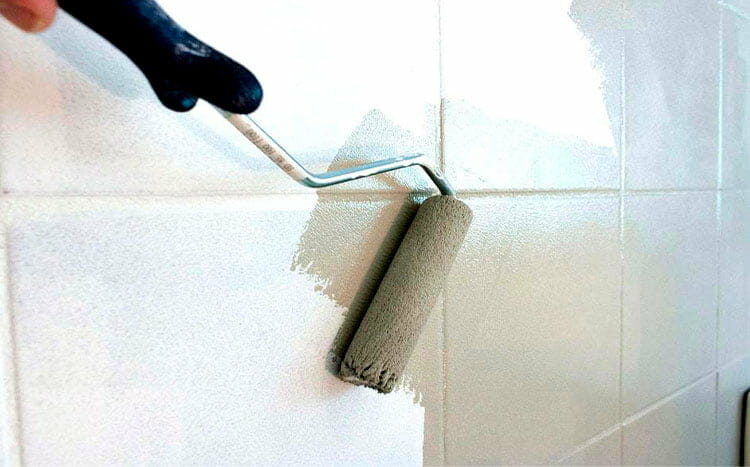 How to paint ceramic floor tile painting