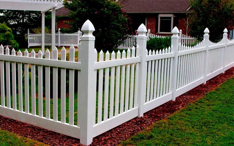 Picket fence cost by style white fence