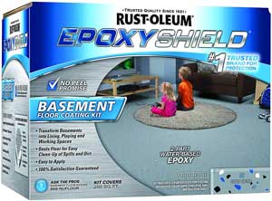 Rust Oleums Epoxy Shield Basement Floor Coating Kit