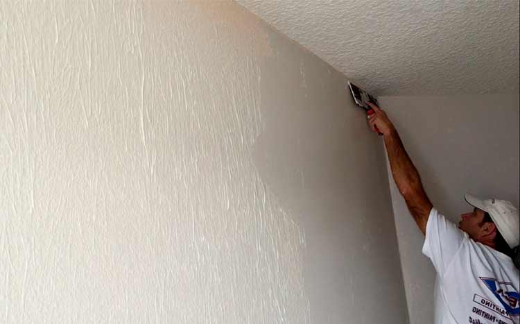 How to Remove Texture from Walls Scrape or Skim   Best Positions