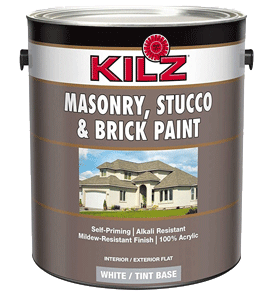 KILZ 13511201 L340711 Interior Exterior Self Priming Masonry Stucco and Brick Flat Paint2
