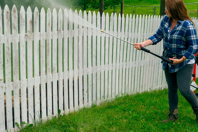 Pressure Wash Your Wooden Fence