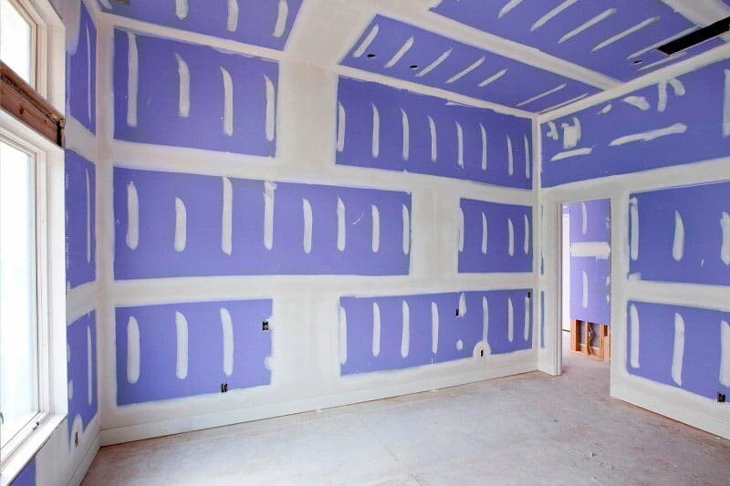 Purple drywall