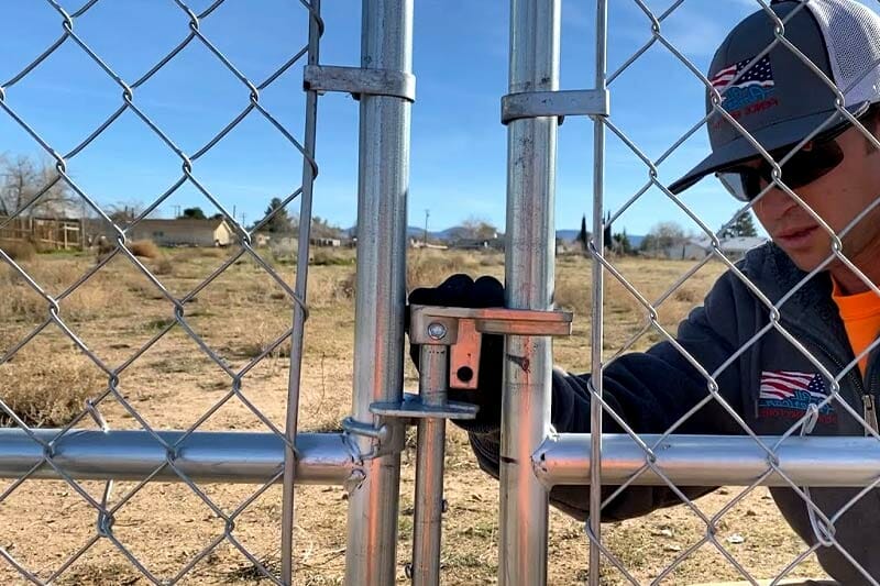 Chain link fence gate repair cost $80 $180