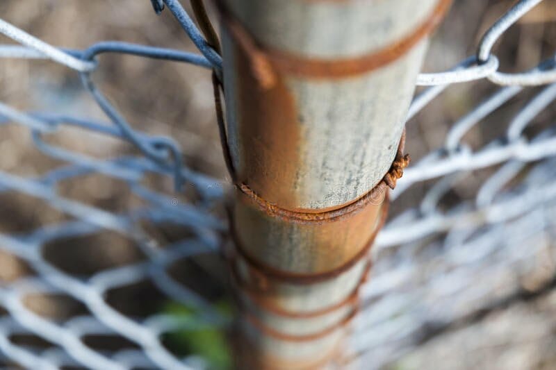 Chain link fence post repair cost $150 $250