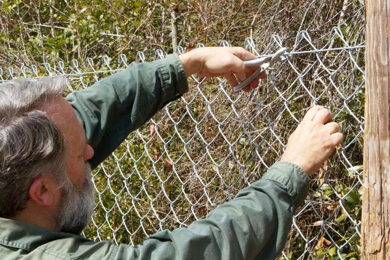 Chain link fence top rail repair cost $120 $160