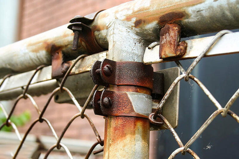 Rusty fence repair cost $45 $100