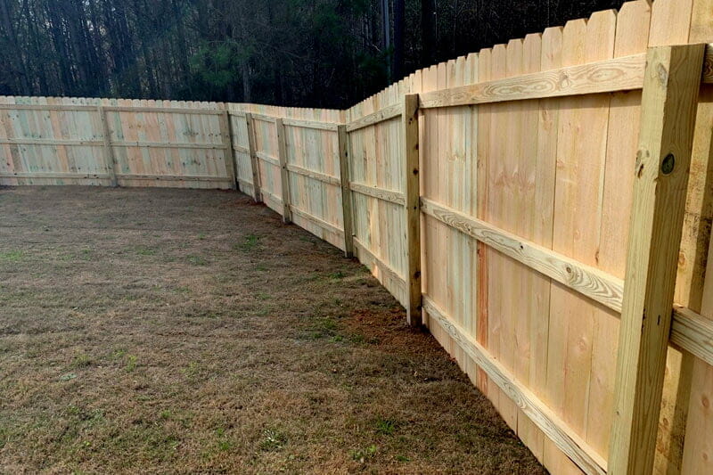 4 Stockade privacy fence