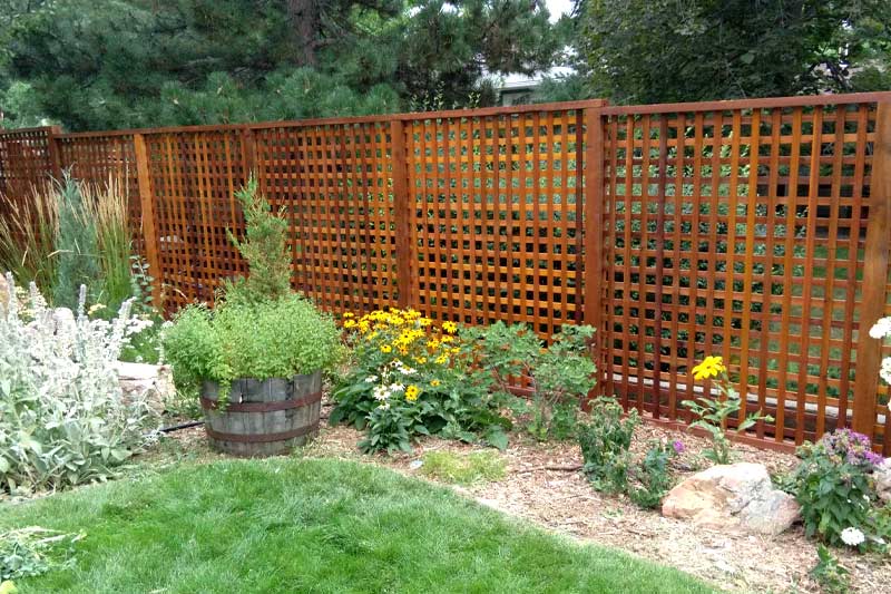 5 Lattice privacy fence