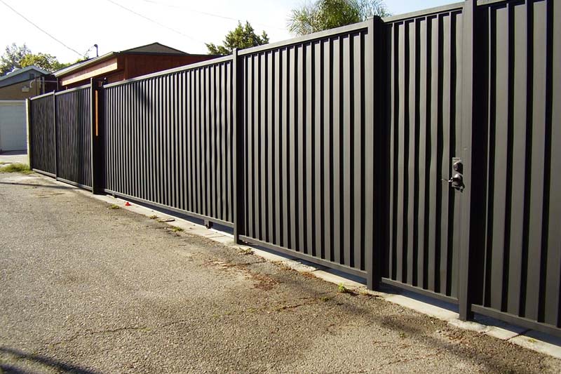 Closed Iron Metal Fence