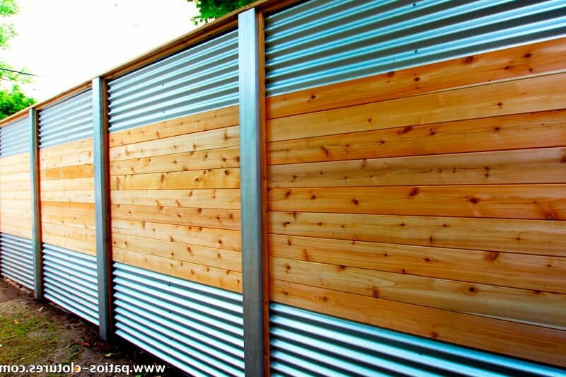Corrugated Metal Fence and Pallet Fencing