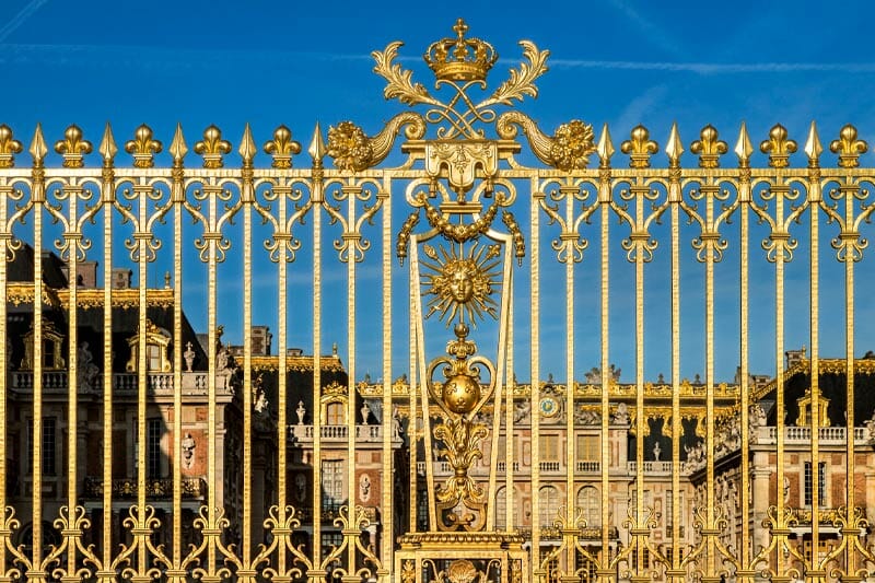 Gold Wrought Iron Fence