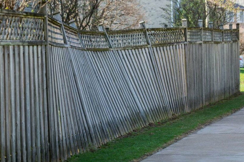 Leaning Fence Repair Cost 2021 Price Guide  HGG