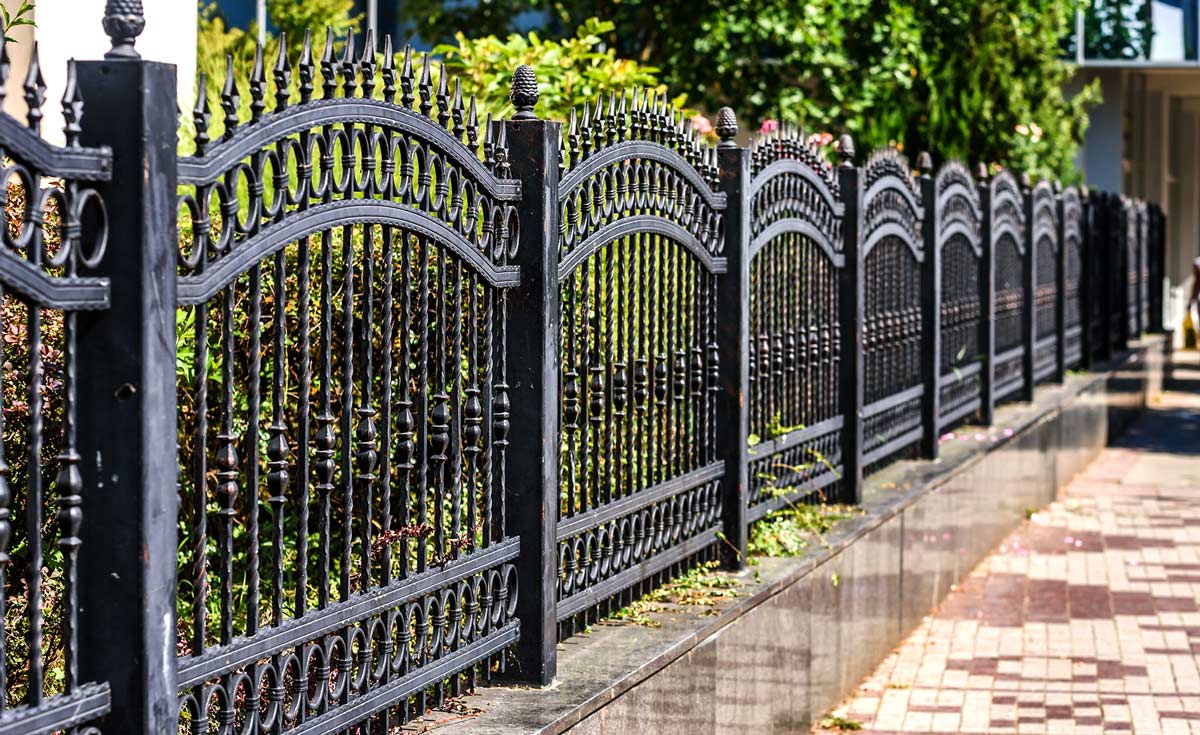 Metal Fence wrought iron look