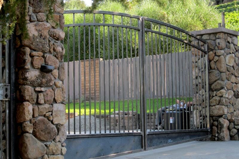 Scalloped Wrought Iron Fence Design