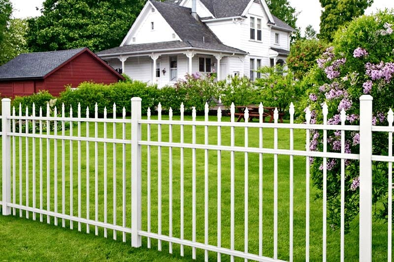 White Wrought Iron Fence