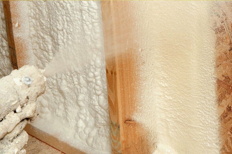 Spray foam insulation