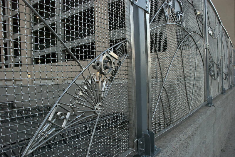 Stainless steel fence