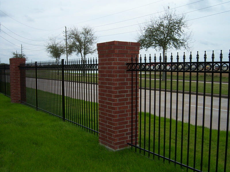 Wrought iron fence