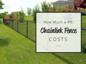 4ft. chainlink fencing cost guide