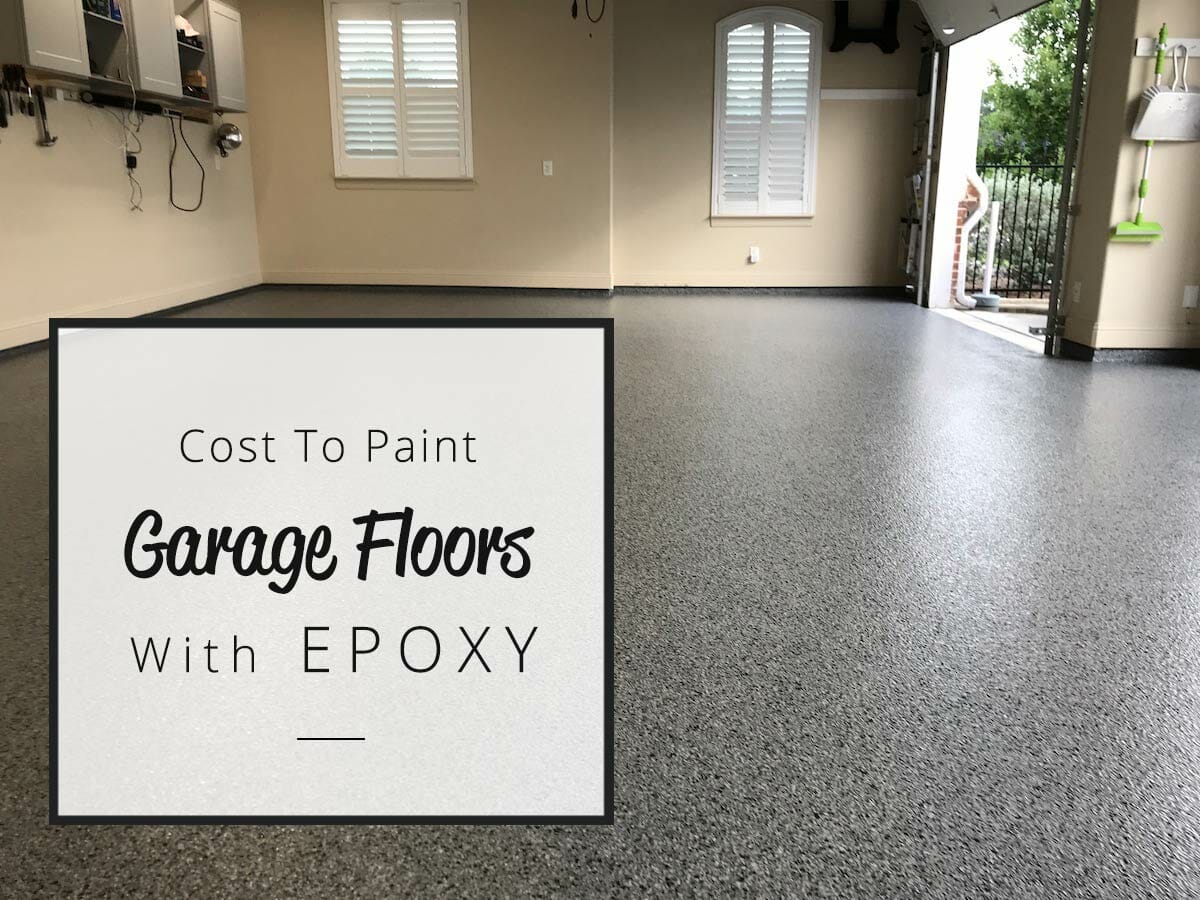 Painting a garage floor with epoxy