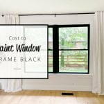 cost to paint a window frame black