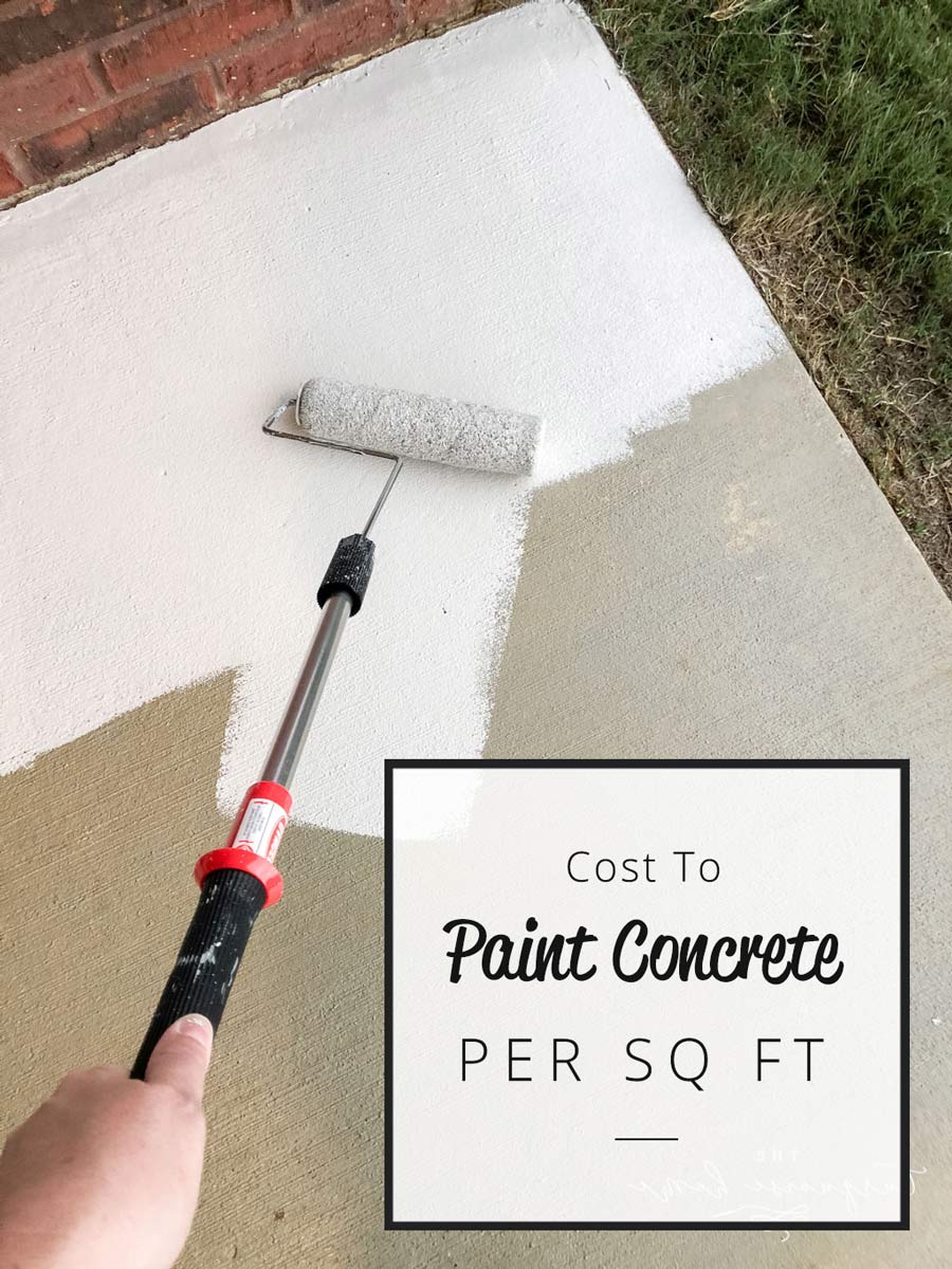 Cost to paint concrete per sq ft